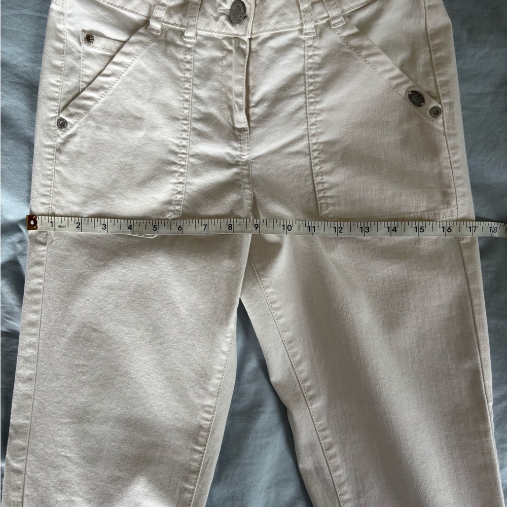 Women's Straight Leg Jeans in Cream - Picture 12 of 15